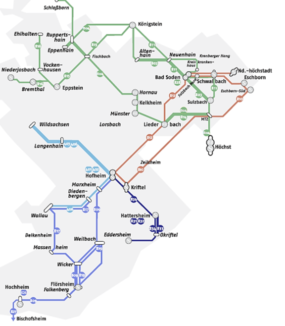 Liniennetzkarte Die Liniennetzkarte der MTV.